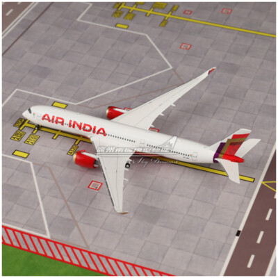 1:400 GeminiJets AIR INDIA AIRBUS A350-900 Flap Down Airplane Diecast Model