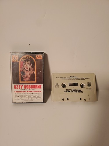 Vintage 1982 Cassette Tape Ozzy Ozbourne Speak Of The Devil CBS Jet Records - Picture 5 of 5