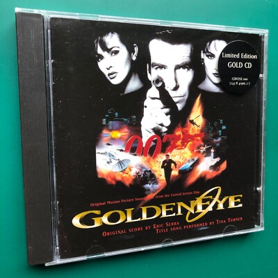 Eric Serra GOLDENEYE James Bond 007 Film Soundtrack CD LIMITED GOLD DISC PROMO