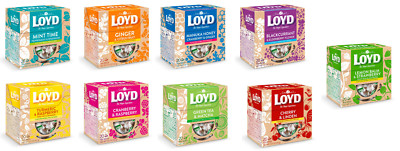 LOYD TEA LOVERS SELECTION - BIG CHOICE - 20 PYRAMID - FRUITS HERBS FLOWERS