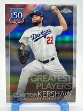 Clayton Kershaw 2019 Topps Chrome 150 Years Greatest Players Refractor #150C-21