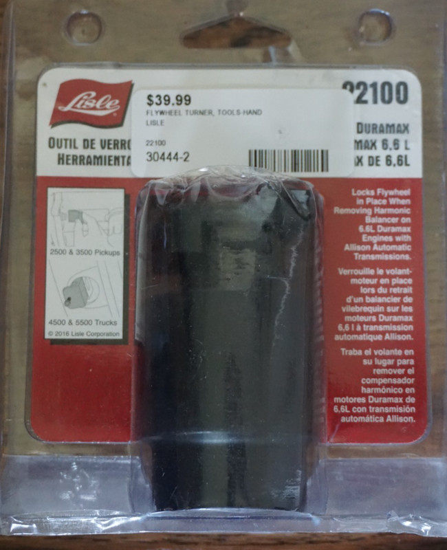 Lisle #22100 Flywheel Locking Tool For 6.6L Duramax New in Package