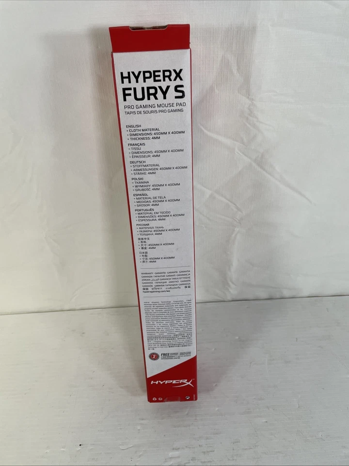 HyperX Fury S Pro Gaming Mouse Pad Large Speed Edition 450mm x 400mm - Image 3 of 4