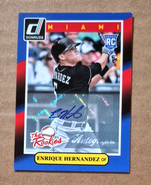 2014 Donruss The Rookies Autographs #92 Enrique Kike Hernandez RC AUTO