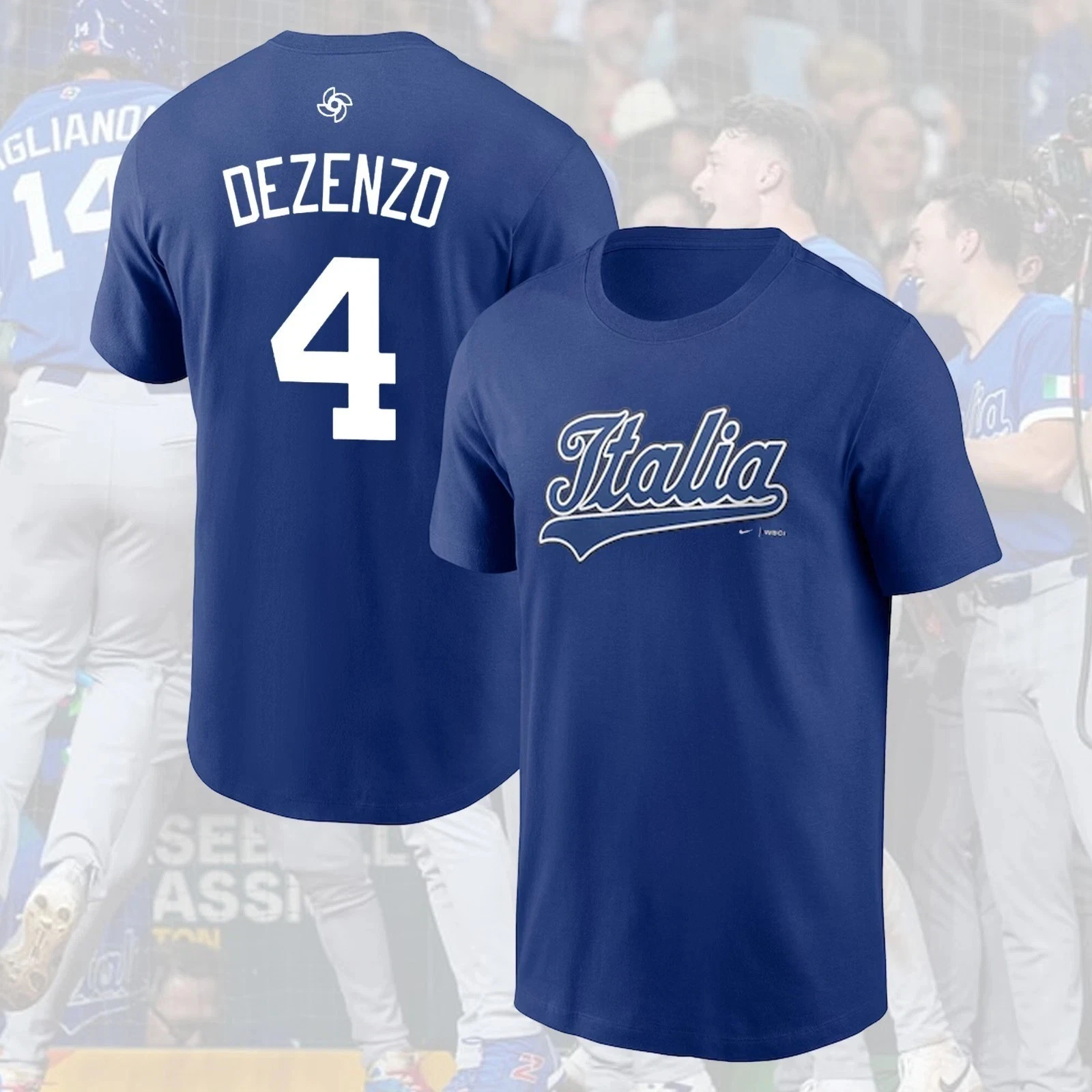 Italy Baseball Team 2026 Classic Name & Number All Players Gift For Fan