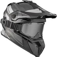 CKX Grey/Silver Titan Carbon Original Trak Helmet w/210 Goggle 517162