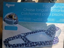 Aqua Deluxe Comfort Pool Lounge with Integrated Head and Footrests, Teal