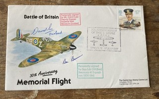 WW2 Battle of Britain Ben Bennions signed cover Concorde Spitfire and Hurricane