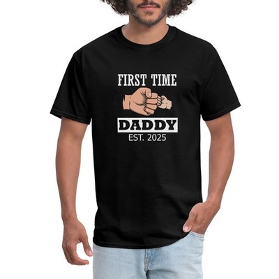 First Time Daddy Est. 2025 Father To Be Men's T-Shirt