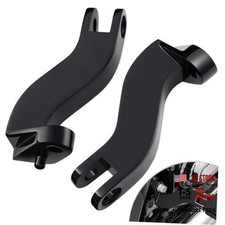 Passenger Footpegs Mount A3 Steel Fit for Harley Davidson Touring Road Black