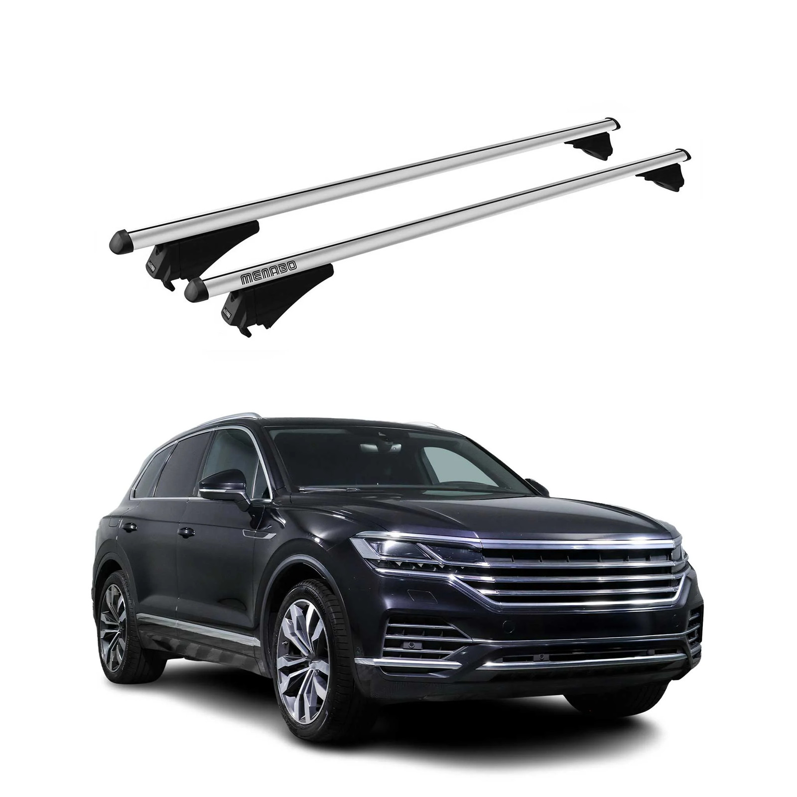 Barres de toit transversales Tiger en alu aérodynamique pour Touareg 2018