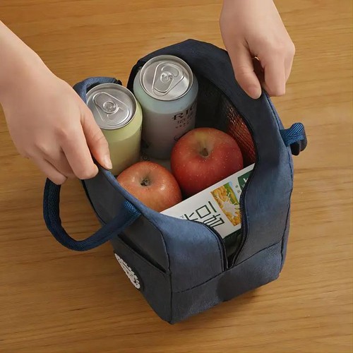Borsa Porta Pranzo Isolata Termica Bento Borsetta Foglio Alluminio Pasti Scuola e Ufficio - Foto 21 di 28