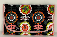 Ju-Ju-Be Change Pad Floral Black Pink Travel Diaper Mat 22x12 NWOT