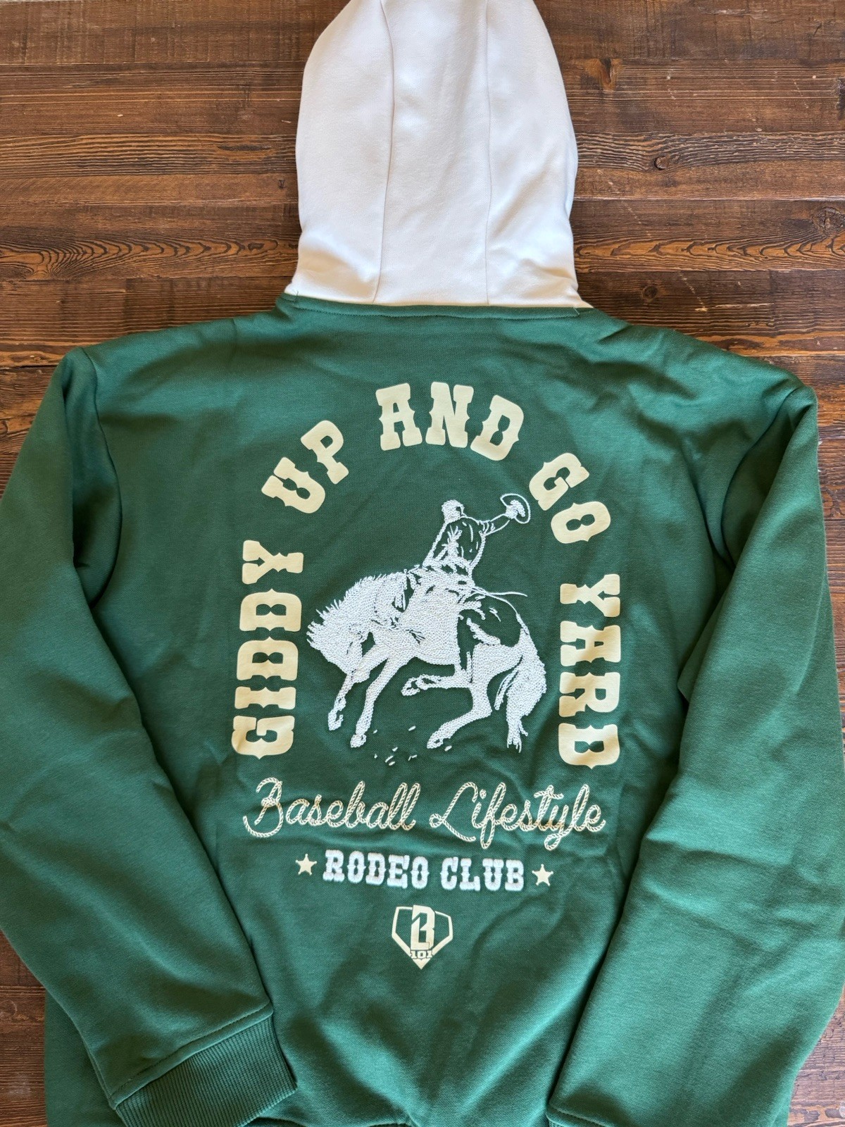BL101 Baseball Lifestyle 101 Rodeo Club Youth Hoodie Youth L YL NWT MSRP $70