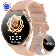 Blackview Smart Watch for Women 143 AMOLED Touchscreen Fitness Tracker 100