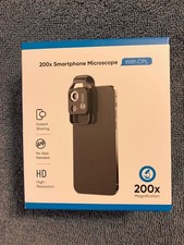 Nanozoom magnifier for mobile phone camera, like a portable microscope 200X zoom