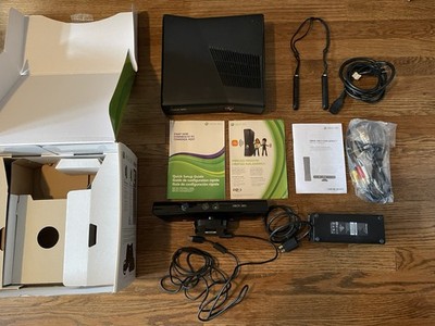 Xbox 360 Console 4GB with Kinect and Original Box No Controller