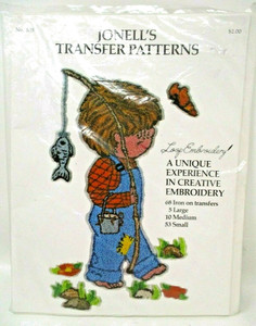 Loop Embroidery Jonell's Transfer Patterns Book and Instructions Vintage Craft