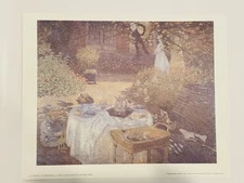 PRINT "The Luncheon" by Claude Monet (orig. 1873)  Unframed Printed In France