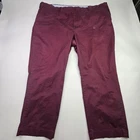 POLO RALPH LAUREN Chino Pants 54B 54G x 32 Maroon Stretch Classic Fit Big & Tall