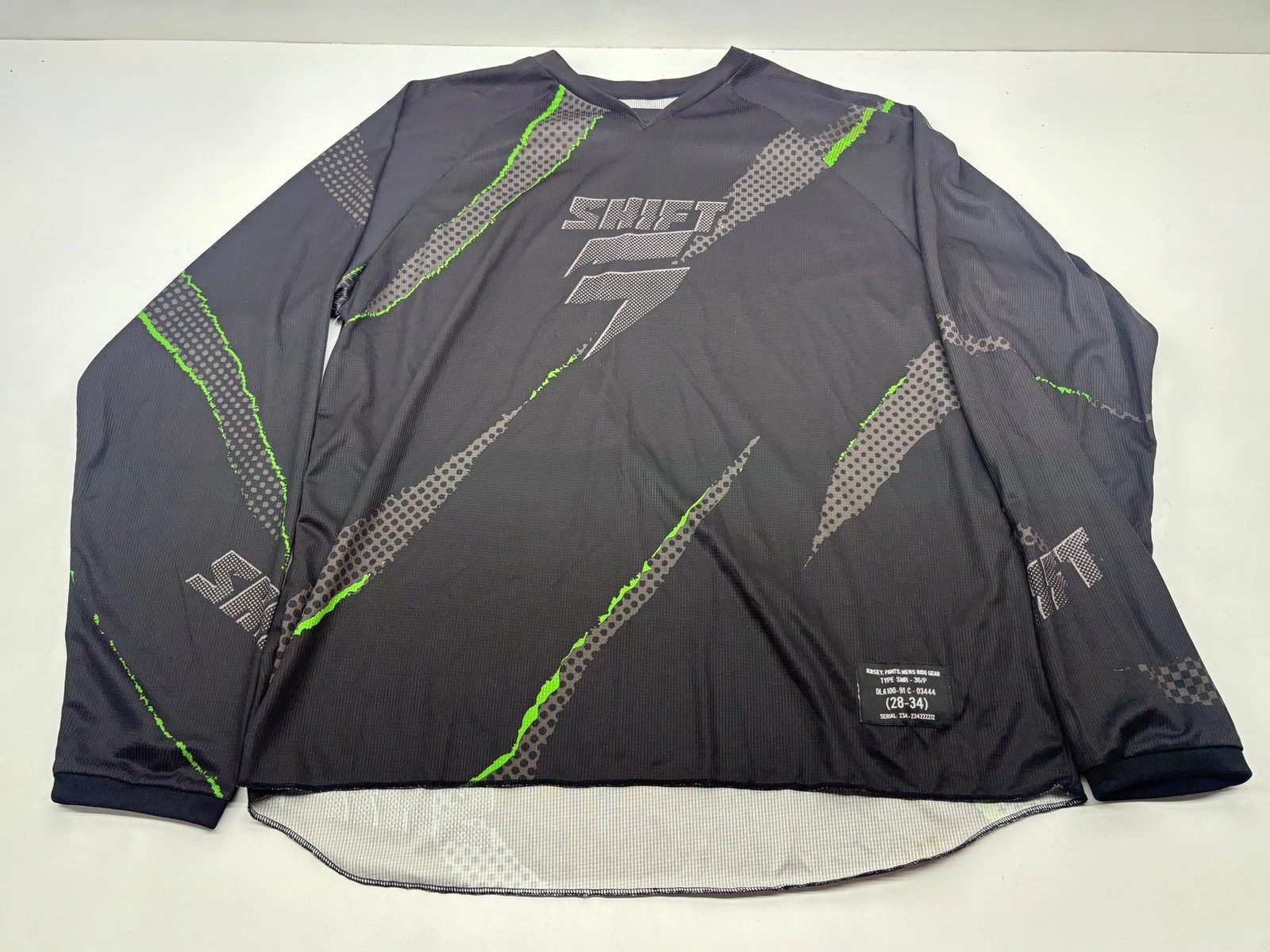 Shift Men's Jersey X Large Black Green XL Riding Shirt Apparel Gear Motocross MX
