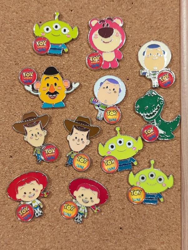 Toy Story Movie Land Set Lot 7 Disney trading Pins Pixar Pin collection bundle