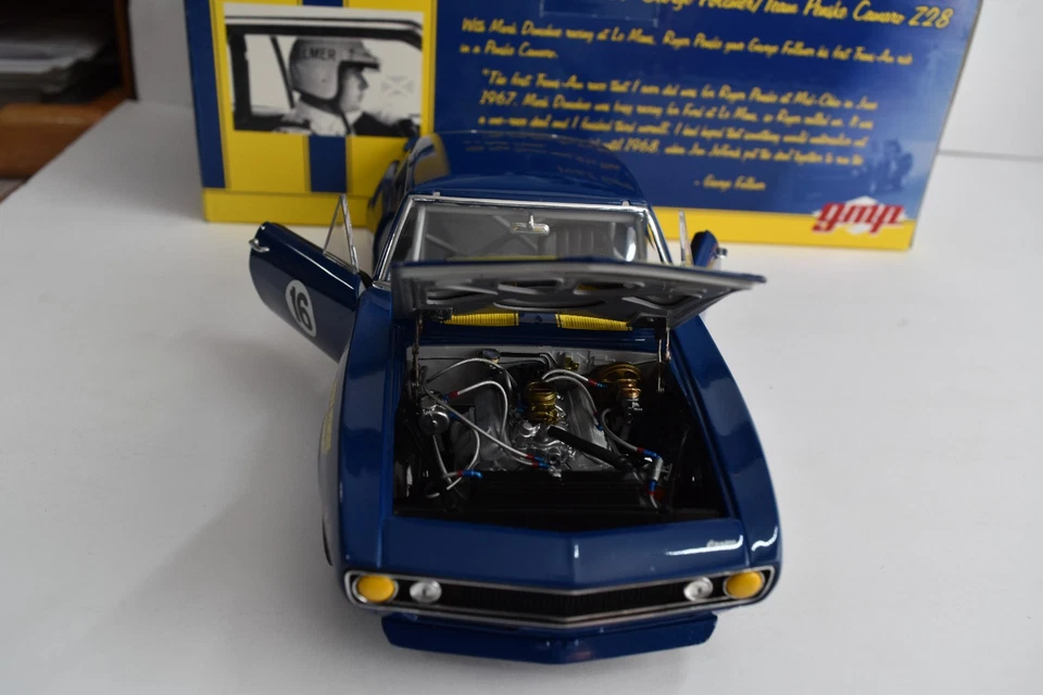 GMP 1967 CAMARO Z28 GEORGE FOLLMER TEAM PENKE ESCALA 1:18 13022 Foto 4 de 4