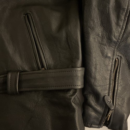 USA Bikers Dream Apparel schwere schwarze Leder Motorradjacke Damengröße 3XL - Bild 3 von 9