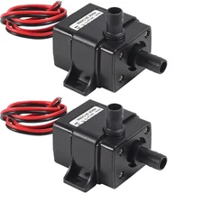 2pcs Mini Submersible Water Pump DC 12V Small Fountain Pump 4.8W 240L/H for F...