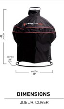 Kamado Joe Jr 13.5-inch Portable Ceramic Charcoal Grill Cover
