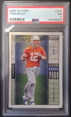 2000 VICTORY #326 TOM BRADY ROOKIE RC PSA 7