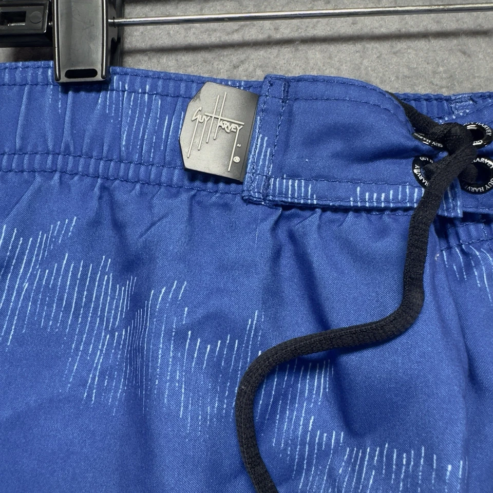 Baús de natação Guy Harvey 42x9 azul forrado pelágico AFTCO pesca natação casual - Imagem 2 de 4