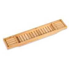 Bamboo Bath Caddy Tray Wooden Bathroom Rack Tub Tidy Shelf Storage Organizer