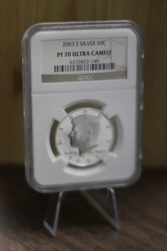 2003-S Silver Kennedy Half Dollar NGC PF70 Ultra Cameo - PERFECT 50c PROOF