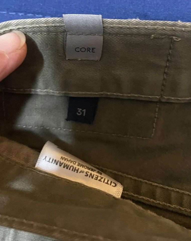 Citizens of Humanity C-of-H Man Core Jeans Mens 31x32 Green Stretch Denim USA - Image 3 of 4