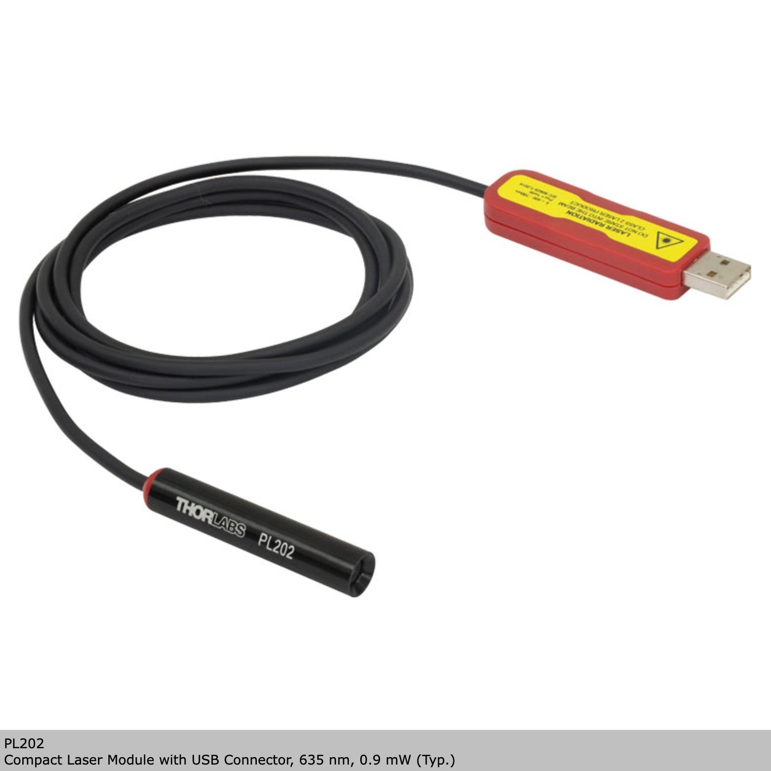 Thorlabs PL202 Compact Laser Module 635 nm 0.9 mW PL202 – New