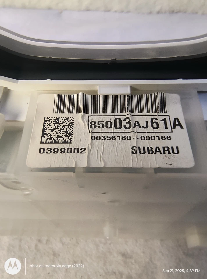 2012 斯巴鲁 Outback 2.5 规格簇 — 第 3/4 张图片