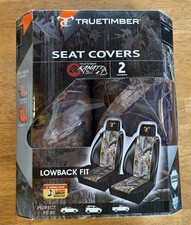 True Timber Camo Seat Covers Kanati 2pc Low Back Fit New Nib Padded Car Rv Suv