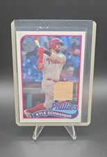 2024 Topps Series 1 - 1989 Topps Baseball Relics Kyle Schwarber #89BR-KS (MEM)