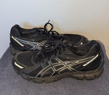 Asics Gel Kayano 19 Triple Black Mens Size 12 T300N Sneakers Lace Up Onyx