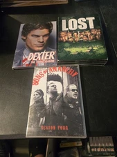 Lot of 3 Random Season TV SERIES DVDS: Dexter, Lost Sons Of Anarchy 