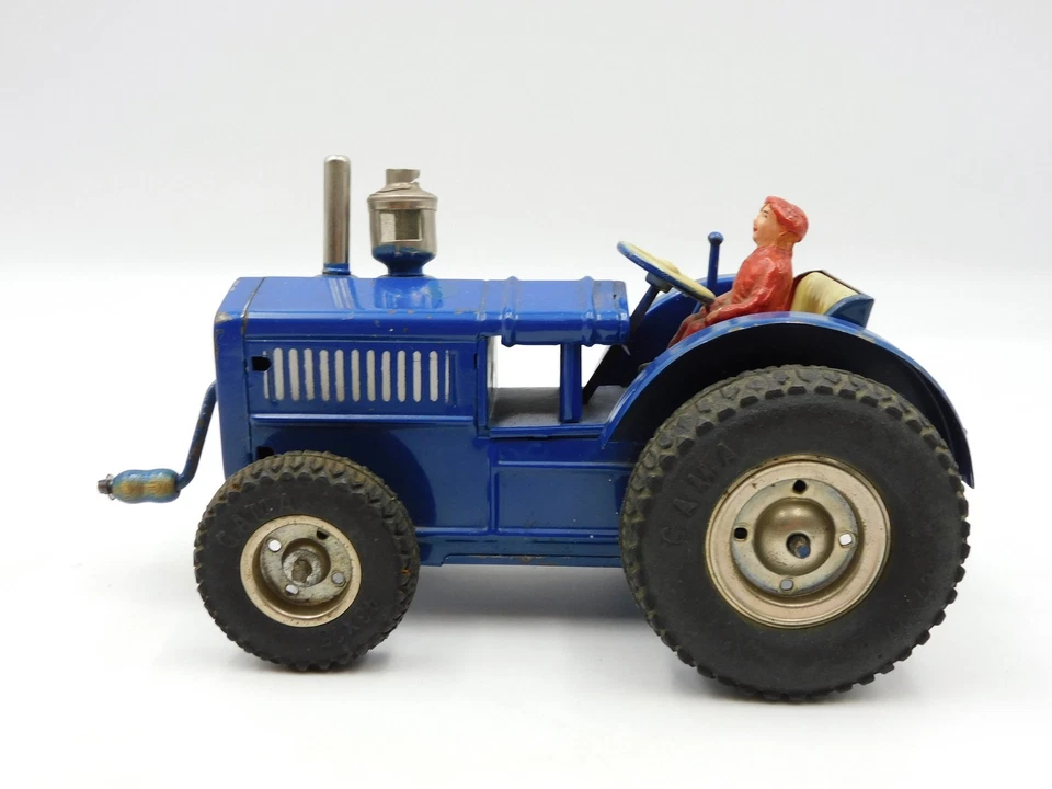 DRP Angem D.R.G.M. Tractor Range clockwork tin toy US zone Germany 1940s tractor - Image 4 of 4