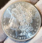 * 1879 S * BU MS++ GORGEOUS FROSTY WHITE BEAUTY!! RARE MORGAN SILVER DOLLAR #Q5