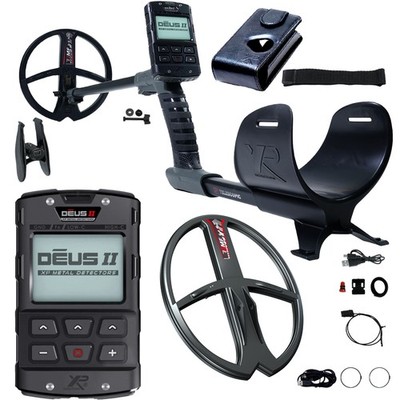 XP DEUS II Fast Multi Frequency RC Metal Detector w/ 9'' and 13'' FMF Coils