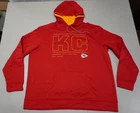 Kansas City Chiefs NFL Hoodie Men's 2XL Red Team Apparel Logo Pullover Fleece