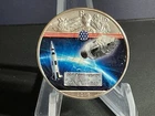 2019 1oz Silver Liberty Eagle.  “Moon Landin - Apollo 11”.  COA in Capsule.