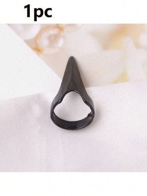 1pc Black Spike Ring Hair Braiding Tool Retro Punk Gothic Claw