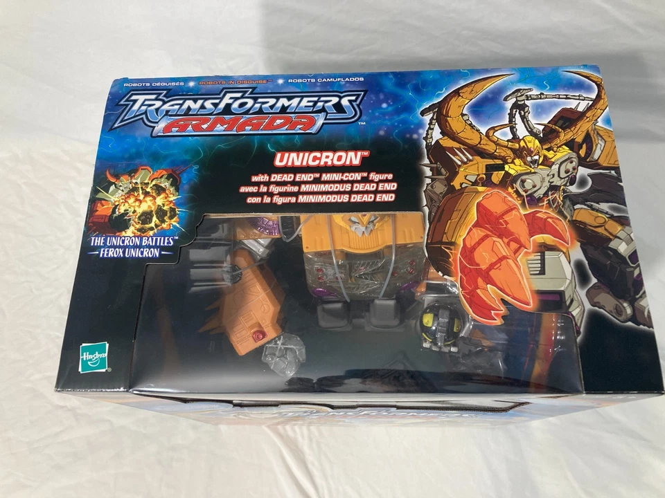 TRANSFORMERS ARMADA UNICRON HASBRO 2003 NIB VINTAGE W/ DEAD END FIGURE SEALED - Image 2 of 4