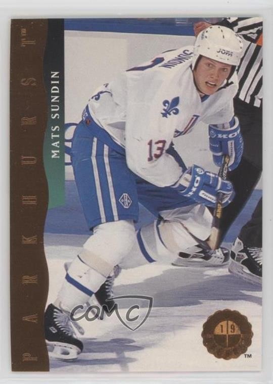 1993-94 Parkhurst First Overall Mats Sundin #F5 HOF e6j