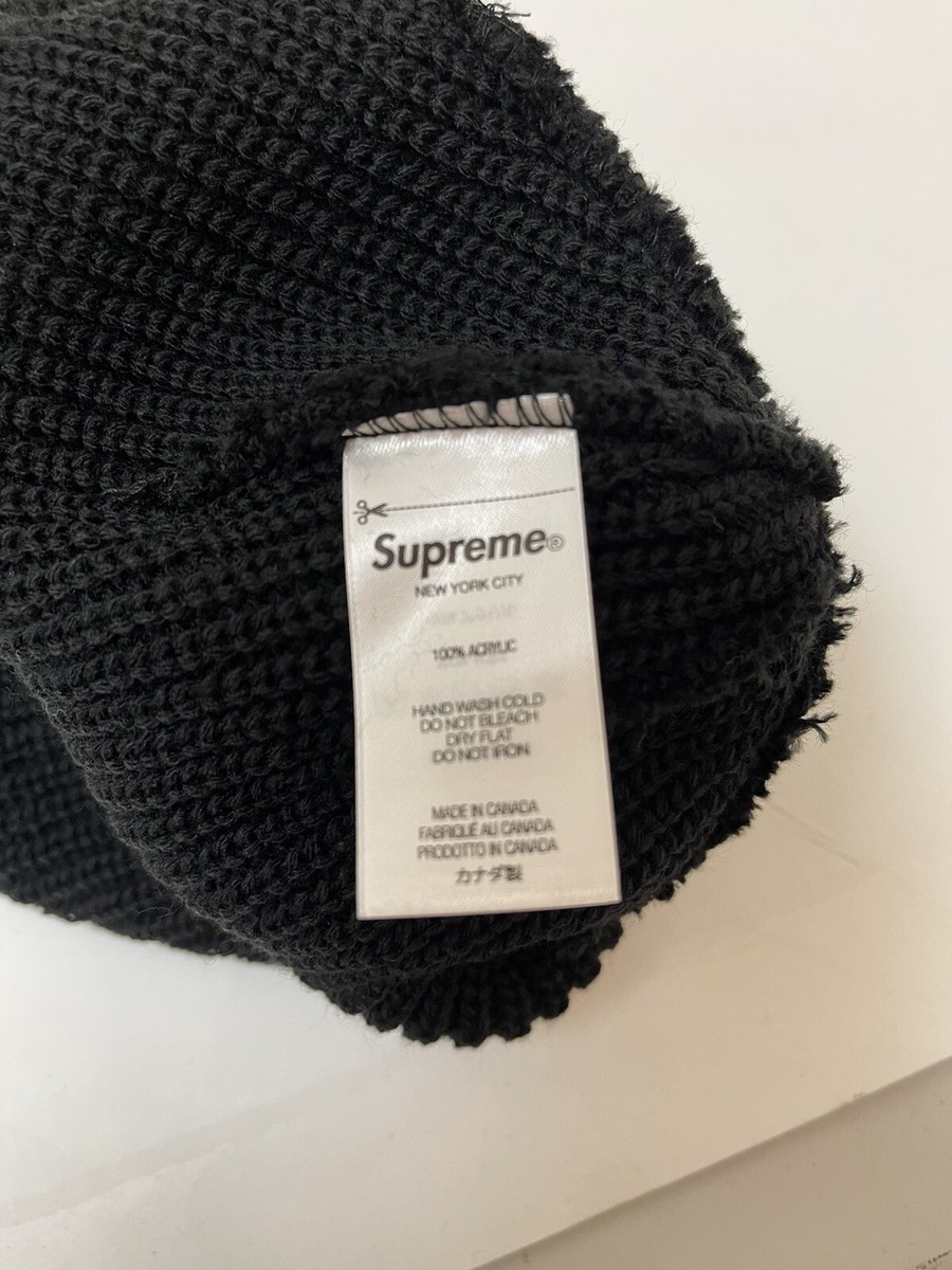 RARE RETIRED Supreme Loose Gauge Beanie Black (darker than RARE RETIRED Supreme Loose Gauge Beanie Black (darker than